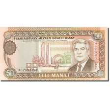 Banknote, Turkmanistan, 50 Manat, 1993, Undated (1993), KM:5a, UNC(65-70)