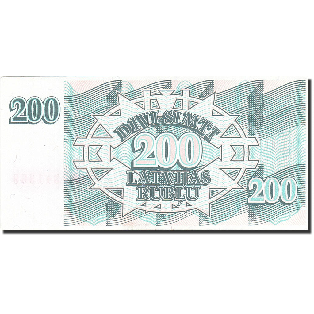 Lettonia, 200 Rublu, 1992, 1992, KM:41, SPL