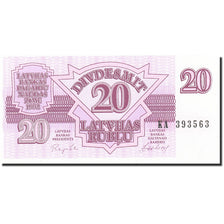 Letonia, 20 Rublu, 1992, KM:39, 1992, UNC
