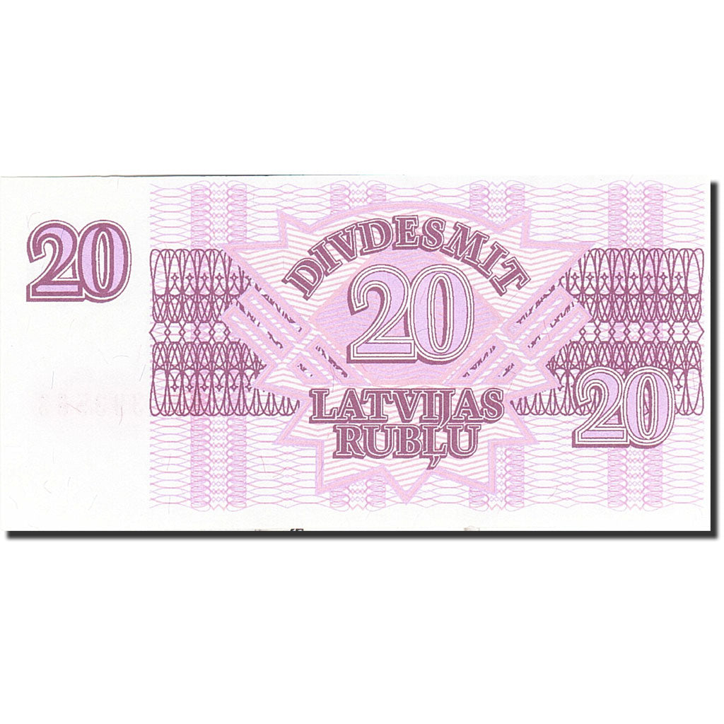 Latvia, 20 Rublu, 1992, KM:39, 1992, UNZ