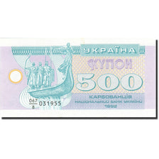 Billete, 500 Karbovantsiv, 1992, Ucrania, KM:90a, 1992, SC
