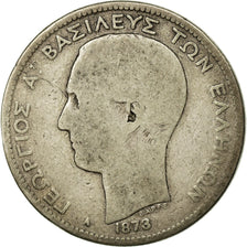 Coin, Greece, George I, 2 Drachmai, 1873, Paris, VG(8-10), Silver, KM:39
