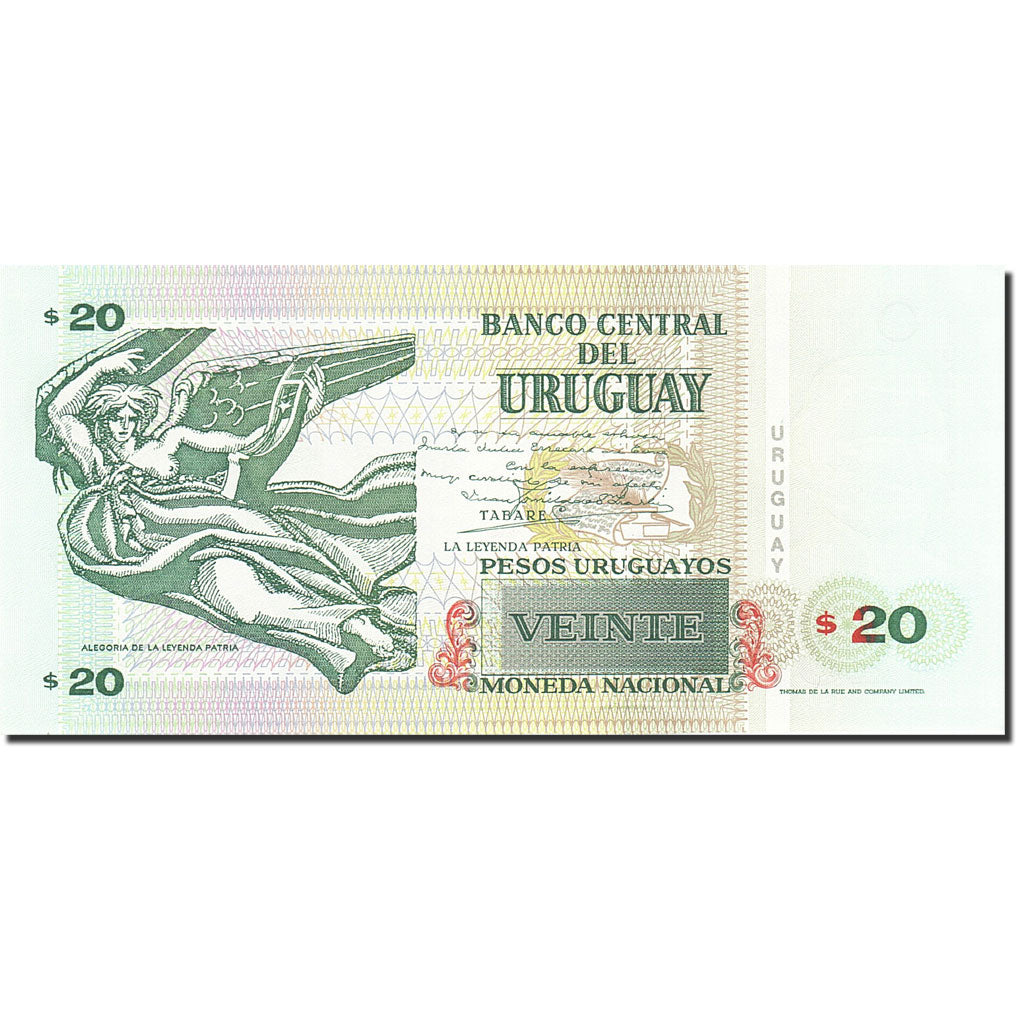 Uruguay, 20 Pesos Uruguayos, 1994-1997, KM:74b, 1997, UNC(65-70)