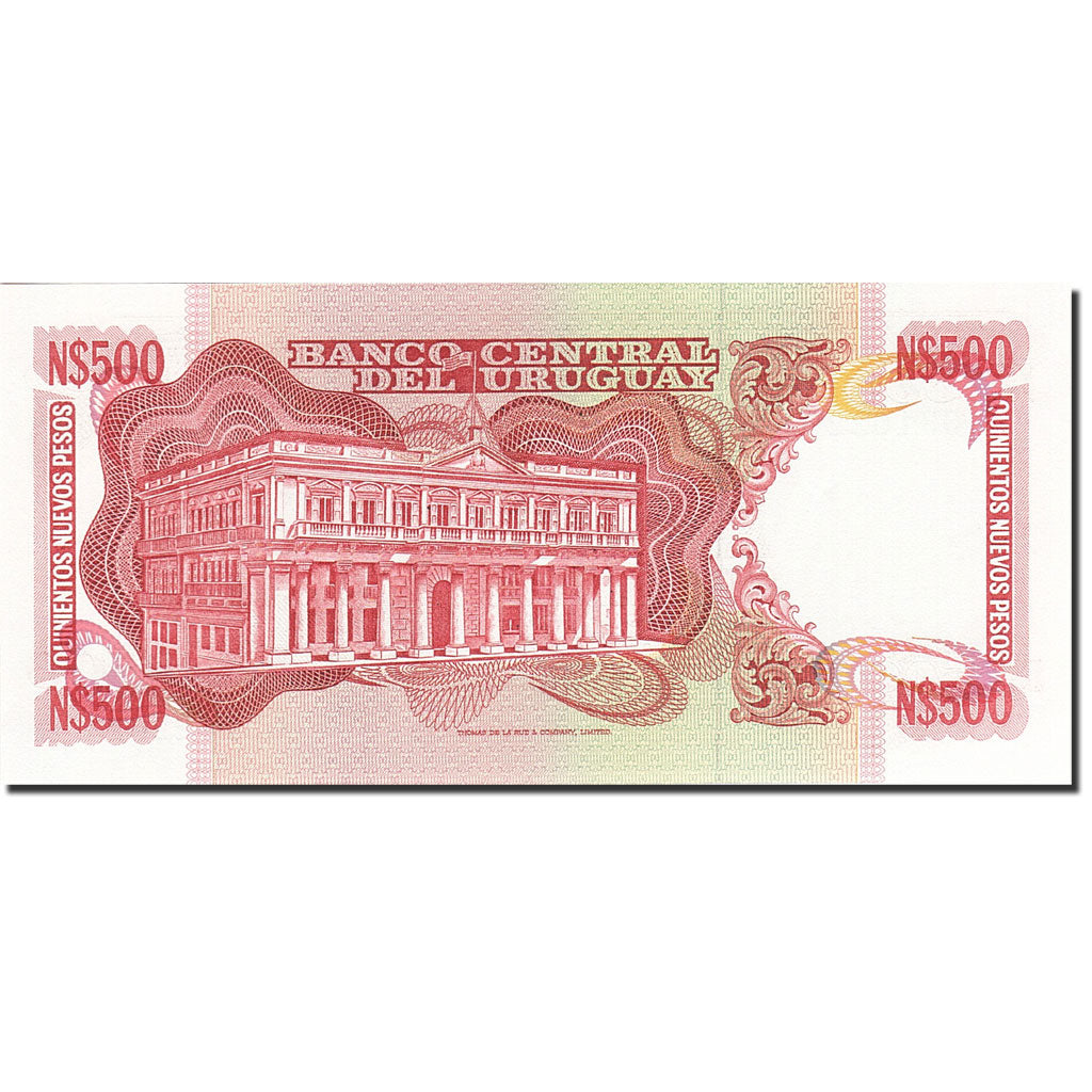 Banknote, Uruguay, 500 Nuevos Pesos, 1978-1988, Undated (1991), KM:63a, UNC(63)