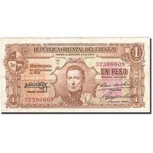 Uruguay, 1 Peso, 1939-1966, KM:35b, Undated (1939), EF(40-45)