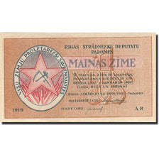 Biljet, Letland, 1 Rublis, 1919, 1919, KM:R1, NIEUW