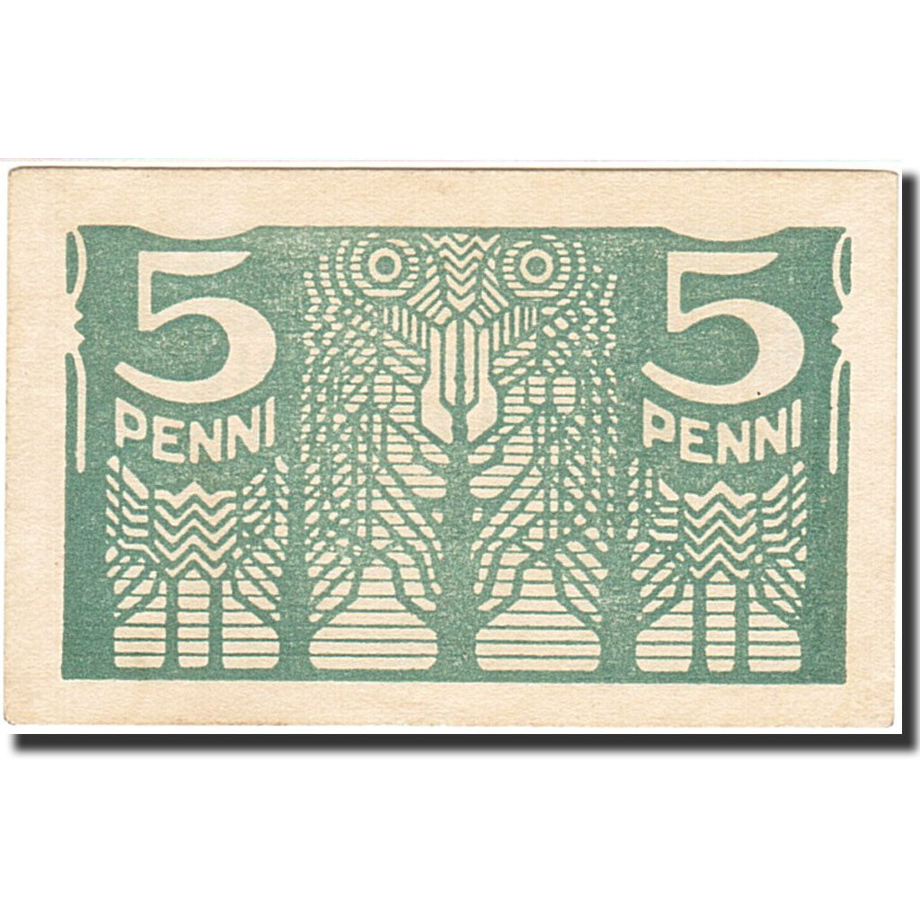 Banknote, Estonia, 5 Penni, 1919-1920, Undated (1919), KM:39a, UNC(60-62)