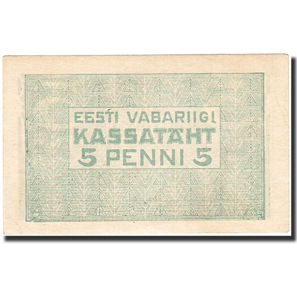 Banknote, Estonia, 5 Penni, 1919-1920, Undated (1919), KM:39a, UNC(60-62)