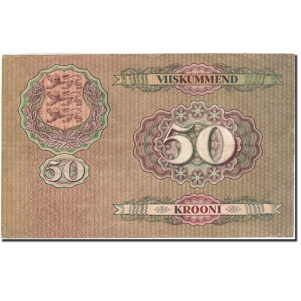Banknote, Estonia, 50 Krooni, 1928-1935, 1929, KM:65a, EF(40-45)
