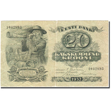 Banknote, Estonia, 20 Krooni, 1928-1935, 1932, KM:64a, VF(30-35)