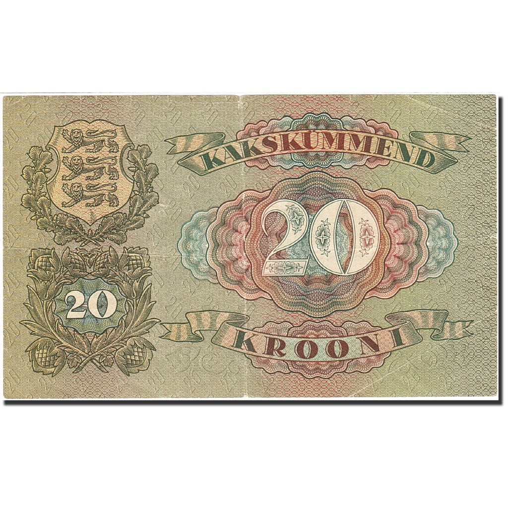 Banknote, Estonia, 20 Krooni, 1928-1935, 1932, KM:64a, VF(30-35)