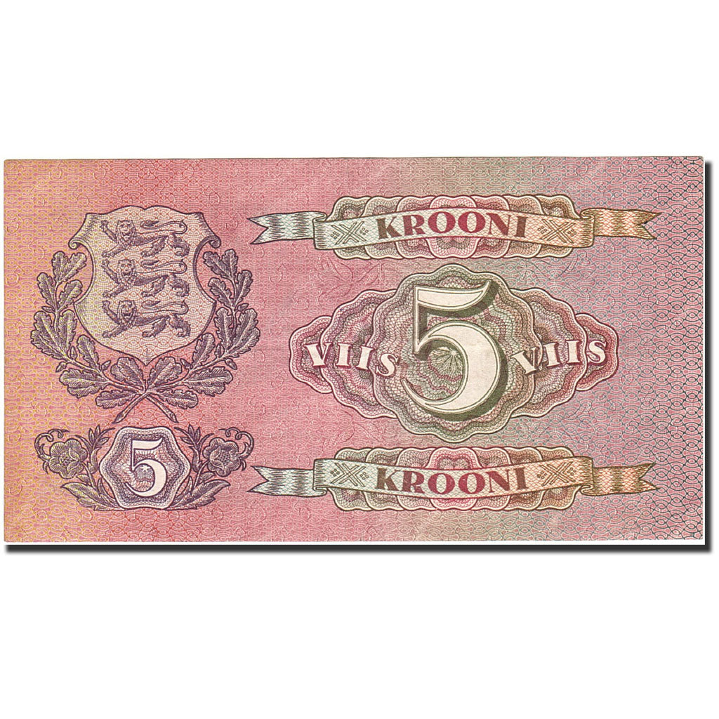 Estonia, 5 Krooni, 1928-1935, KM:62a, 1929, EF(40-45)