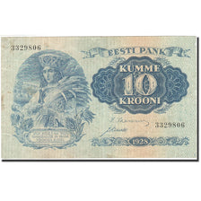 Billet, Estonia, 10 Krooni, 1928-1935, 1928, KM:63a, TTB+