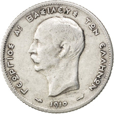Grèce, Georges I, 1 Drachme 1910 Paris, KM 60