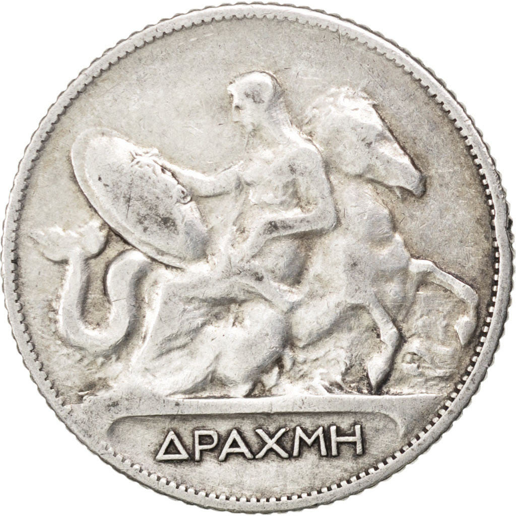 Grèce, Georges I, 1 Drachme 1910 Paris, KM 60