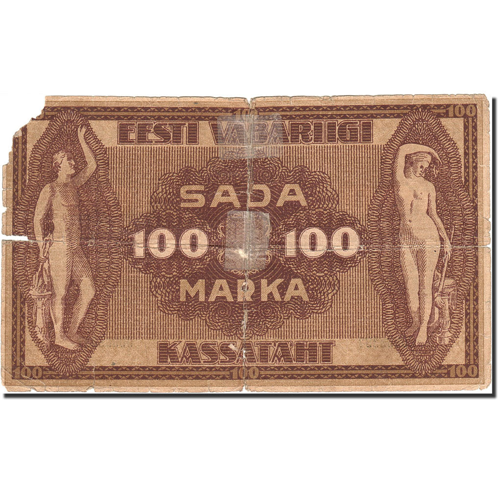 Billete, 100 Marka, 1919-1920, Estonia, KM:48b, 1919, RC