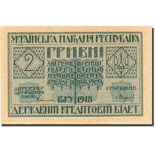 Banknote, Ukraine, 2 Hryven, 1918, 1918, KM:20a, UNC(65-70)