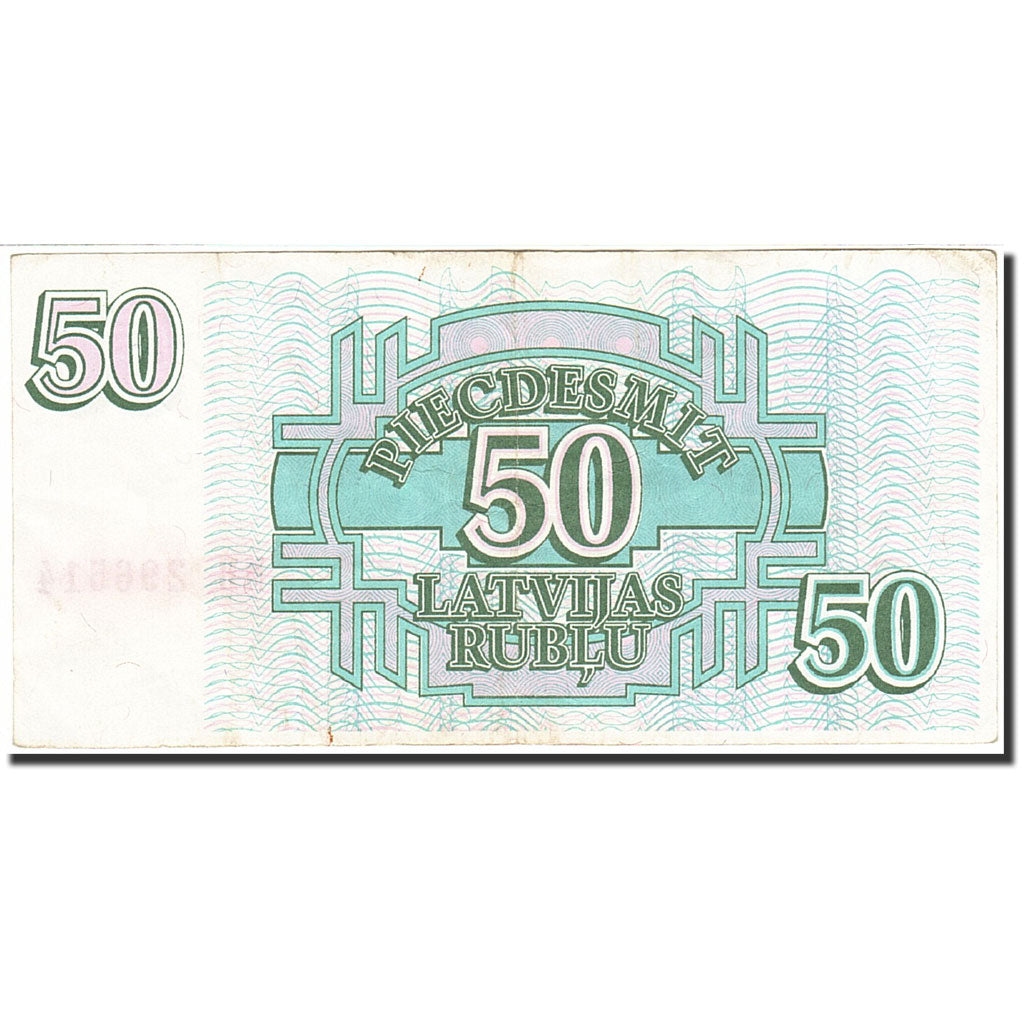 Lettonia, 50 Rublu, 1992, KM:40, 1992, BB