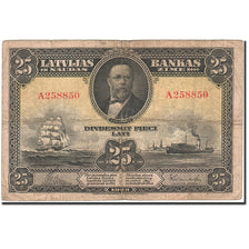 Banknote, Latvia, 25 Latu, 1928-1929, 1928, KM:18a, VF(30-35)