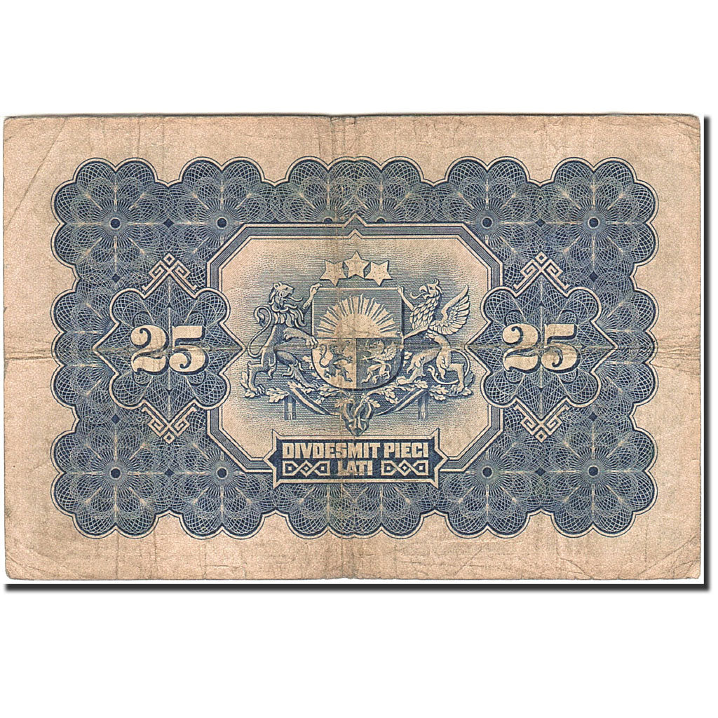 Banknote, Latvia, 25 Latu, 1928-1929, 1928, KM:18a, VF(30-35)