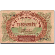 Banknote, Latvia, 10 Rubli, 1919-1920, 1919, KM:4f, AU(50-53)