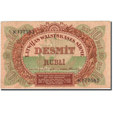 Banconote, Lettonia, 10 Rubli, 1919-1920, KM:4f, 1919, BB+