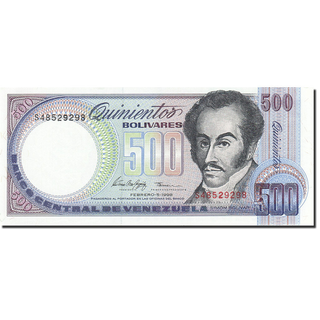 Banconote, Venezuela, 500 Bolivares, 1981-1988, KM:67f, 1998-02-05, FDS