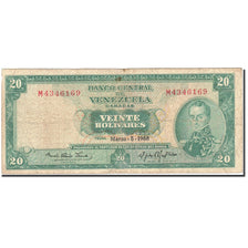 Billete, 20 Bolivares, 1963-1967, Venezuela, KM:46b, 1968-03-05, BC
