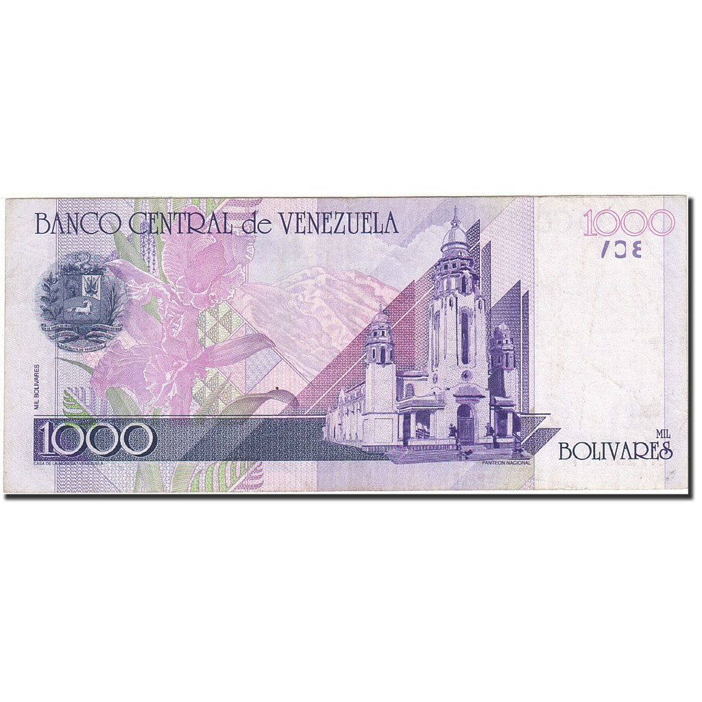Billete, 1000 Bolivares, 1998, Venezuela, KM:79, 1998-09-10, EBC