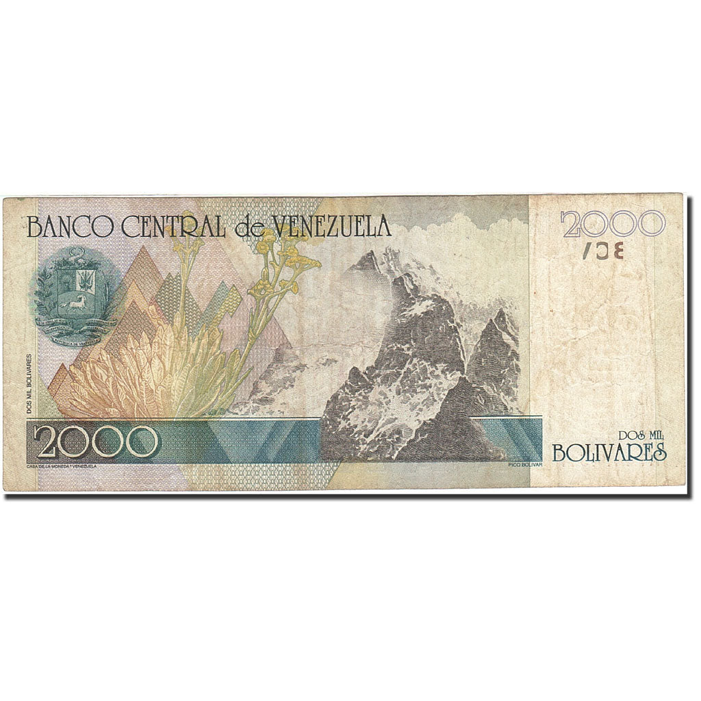 Banknote, Venezuela, 2000 Bolivares, 1998, 1998-10-29, KM:80, EF(40-45)