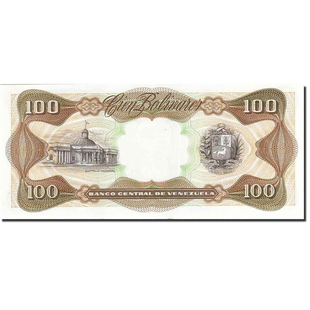 Banknote, Venezuela, 100 Bolivares, 1981-1988, 1992-05-12, KM:66d, UNC(65-70)