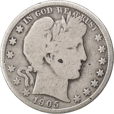 UNITED STATES, Barber Half Dollar, Half Dollar, 1905, U.S. Mint, KM #116,...