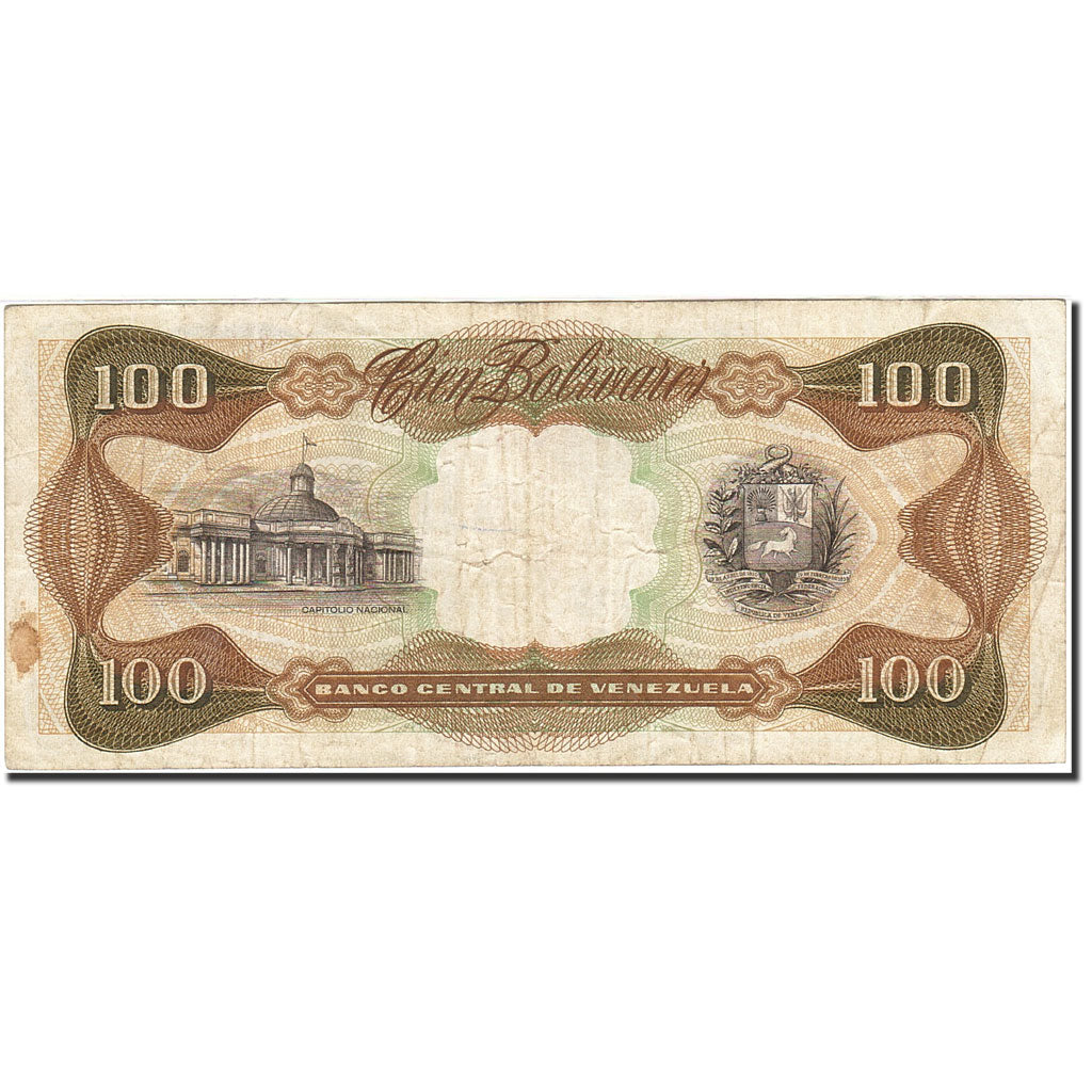 Venezuela, 100 Bolivares, 1971-1974, KM:55d, 1976-11-23, S