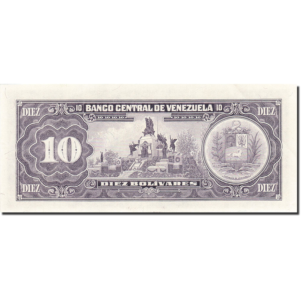 Banknote, Venezuela, 10 Bolívares, 1981-1988, 1986-03-18, KM:61a, UNC(65-70)