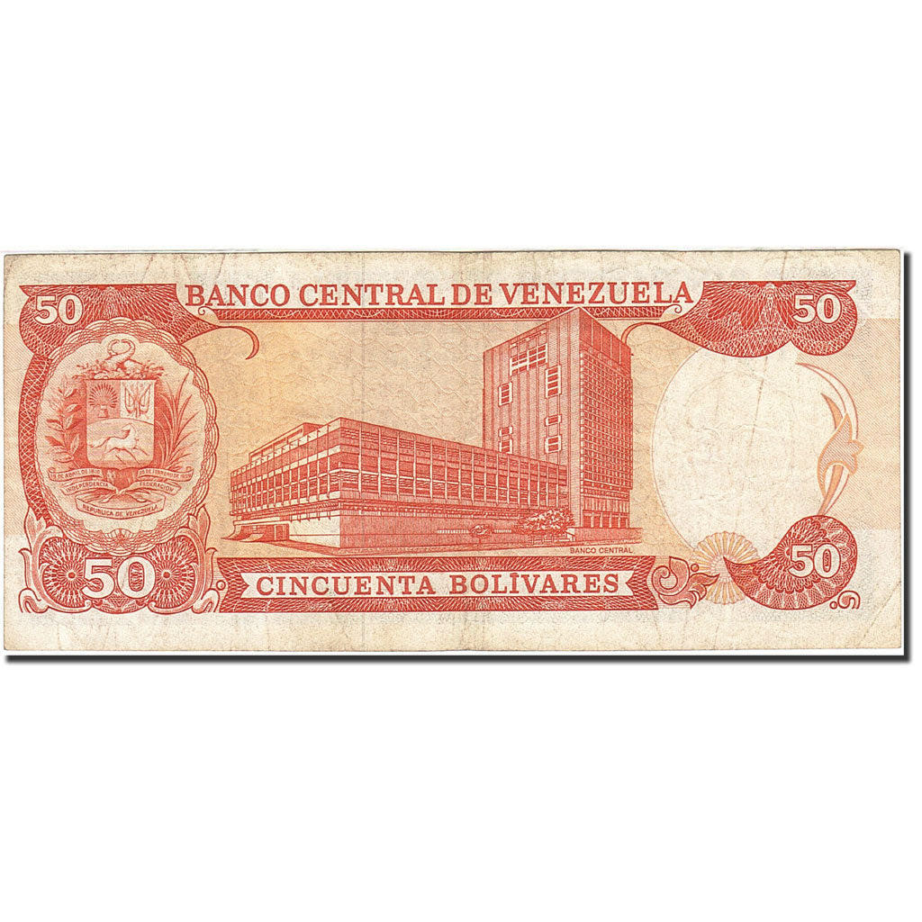 Billet, Venezuela, 50 Bolivares, 1990-1994, 1990-05-31, KM:72, TTB