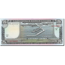 El Salvador, 25 Colones, 1977-1979, 1979-05-03, KM:130b, UNC(65-70)