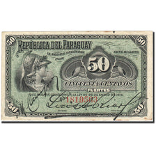 Paraguay, 50 Centavos, 1916, 1916-01-28, KM:137a, VF(20-25)