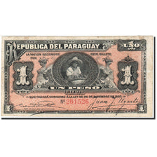 Paraguay, 1 Peso, 1907, 1907-12-26, KM:116a, VF(30-35)