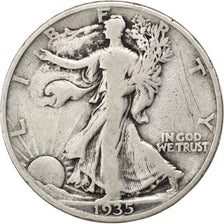 UNITED STATES, Walking Liberty Half Dollar, Half Dollar, 1935, U.S. Mint, KM...