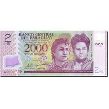 Banknot, Paragwaj, 2000 Guaranies, 2007, 2008, KM:228a, UNC(65-70)