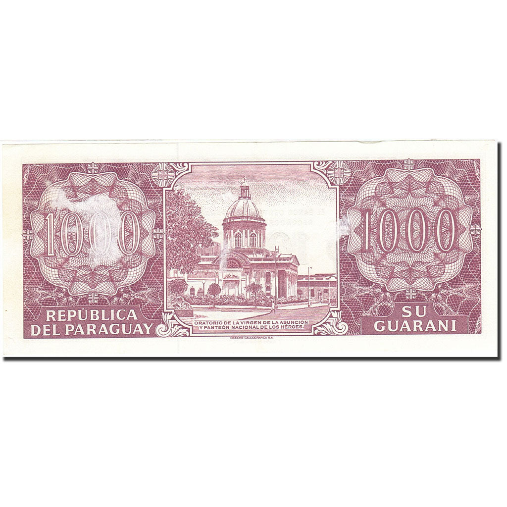 Geldschein, Paraguay, 1000 Guaranies, 1997-1998, 1998, KM:214a, S