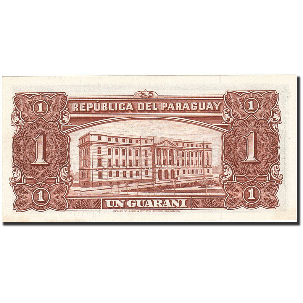 Paraguay, 1 Guarani, 1952, 1952, KM:185c, AU(55-58)