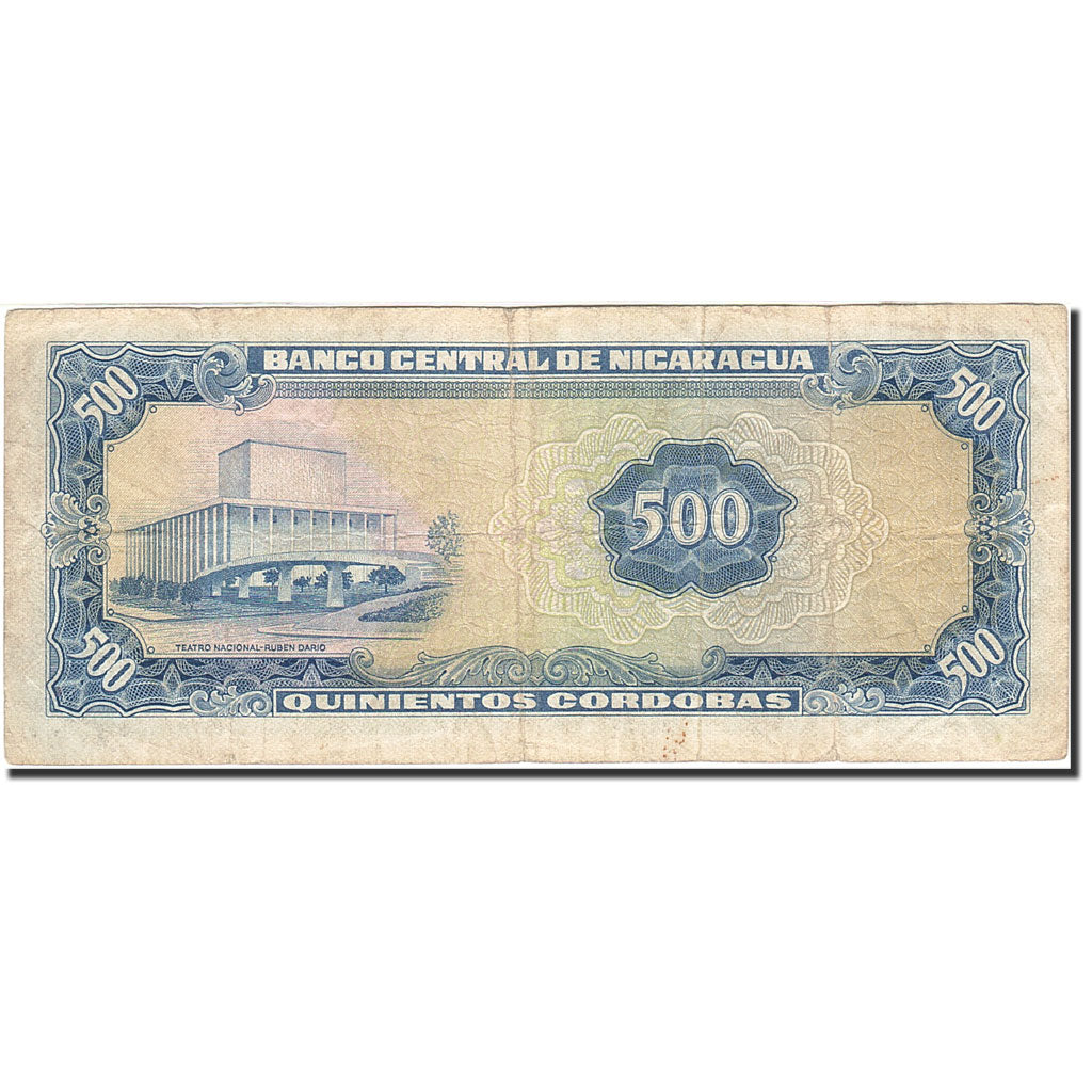 Nicaragua, 500 Cordobas, 1979, 1979, KM:133, VF(20-25)