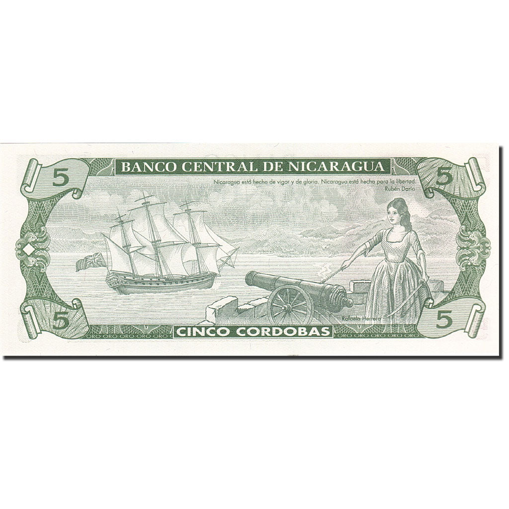 Nicaragua, 5 Cordobas, 1991-1992, Undated (1991), KM:174, UNC(65-70)