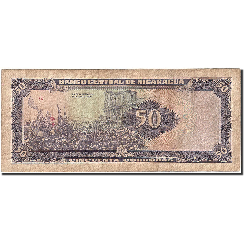 Nicaragua, 50 Cordobas, 1979, 1979, KM:136, S