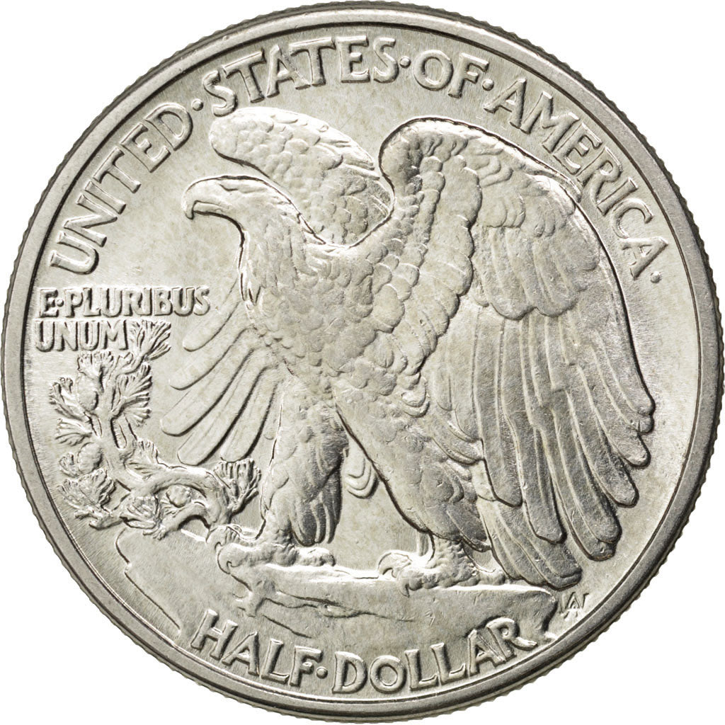 UNITED STATES, Walking Liberty Half Dollar, Half Dollar, 1942, U.S. Mint, KM...