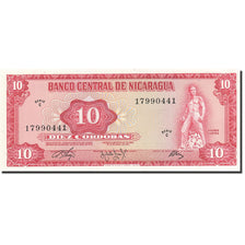 Billete, 10 Cordobas, 1972, Nicaragua, KM:123, 1972, UNC