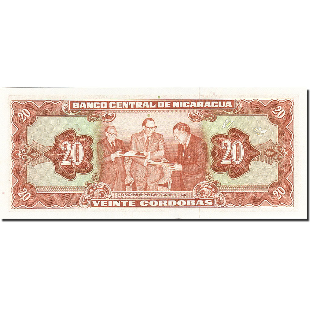 Nicaragua, 20 Cordobas, 1978, 1978, KM:129, UNC(65-70)