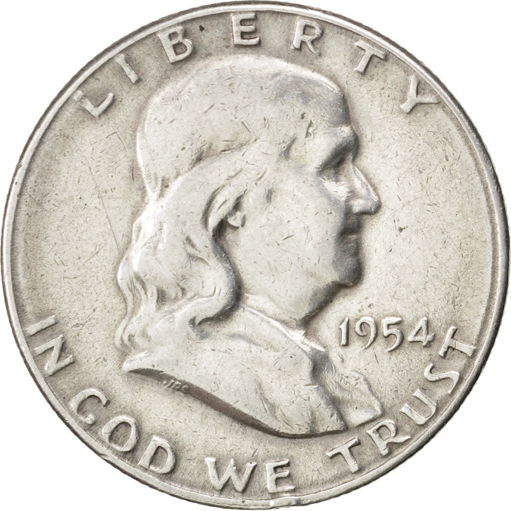 UNITED STATES, Franklin Half Dollar, Half Dollar, 1954, U.S. Mint, KM #199,...