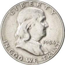 UNITED STATES, Franklin Half Dollar, Half Dollar, 1954, U.S. Mint, KM #199,...